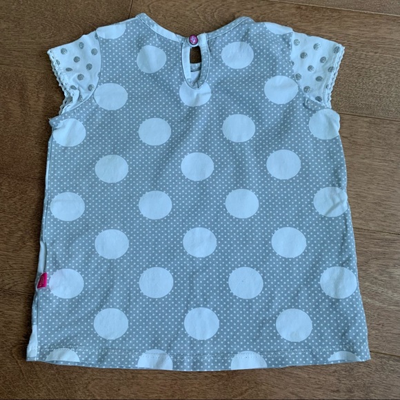 2/$10 SOURIS MINI Toddler girl short sleeve top 18m - Picture 4 of 6